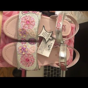 Pink sparkly sandals fit for a princess